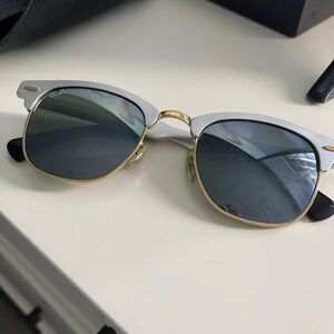 Ray-Ban Clubmaster Sunglasses - Gold and Silver